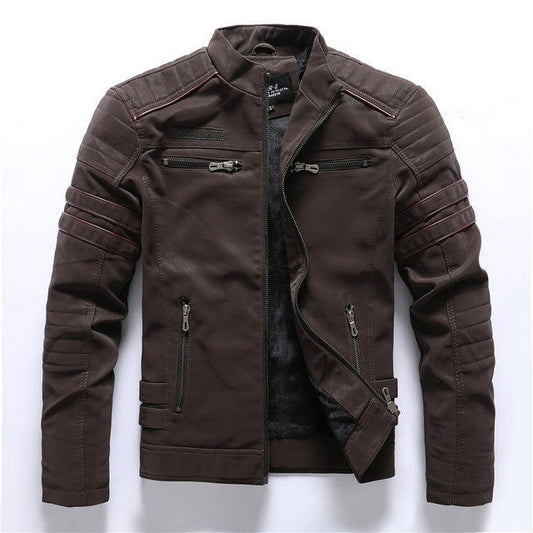 Men Leather Jacket - HatnGloves.com