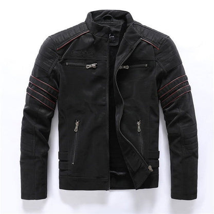 Men Leather Jacket - HatnGloves.com