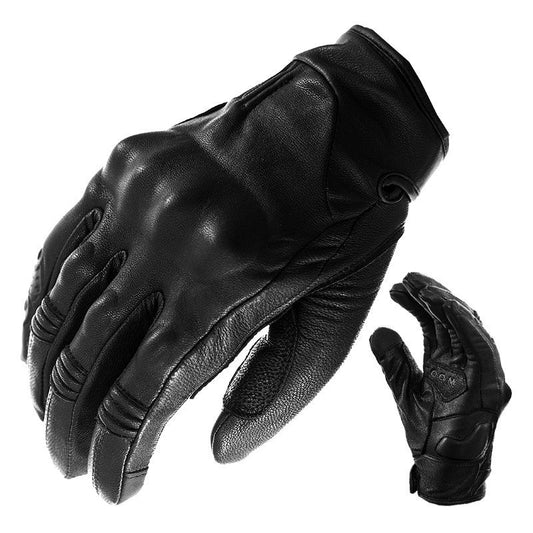 Motorcycle leather gloves - HatnGloves.com