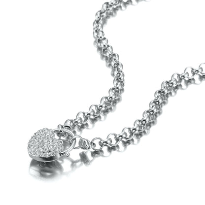 925 Sterling Silver Plated 6mm Belcher Chain Locket Necklace