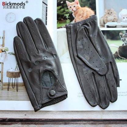 Women sheepskin gloves women leather thin single layer unlined