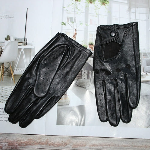 Women sheepskin gloves women leather thin single layer unlined