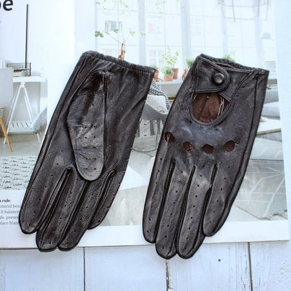 Women sheepskin gloves women leather thin single layer unlined