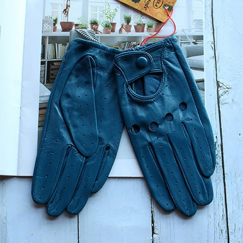 Women sheepskin gloves women leather thin single layer unlined