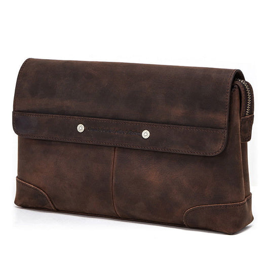 Retro Brown Clutch Handbag - HatnGloves.com