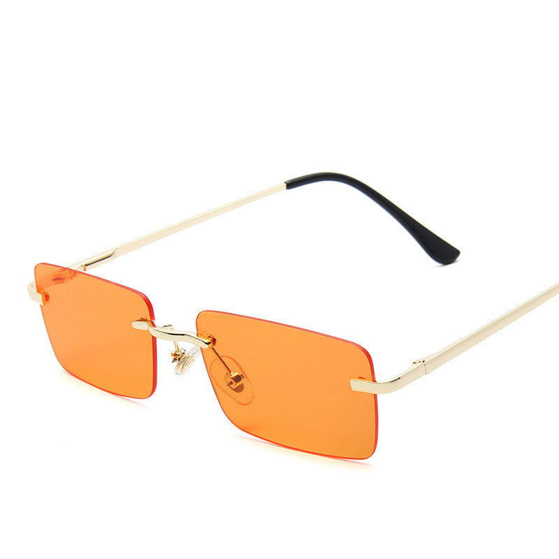 Rimless sunglasses women square - HatnGloves.com