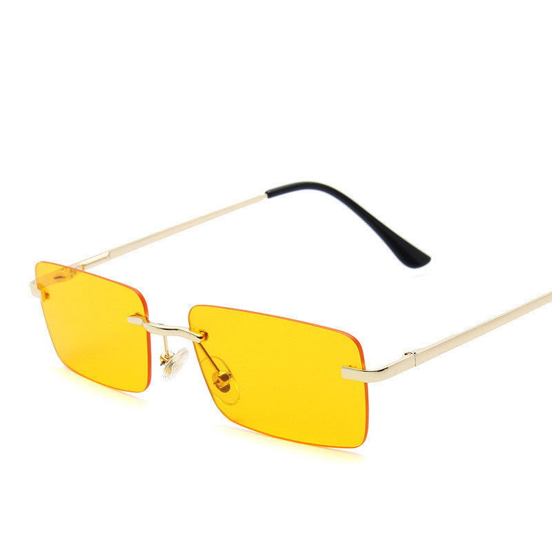 Rimless sunglasses women square - HatnGloves.com