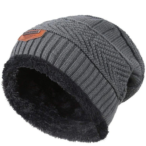 Autumn And Winter Velvet Thick Knitted Hat