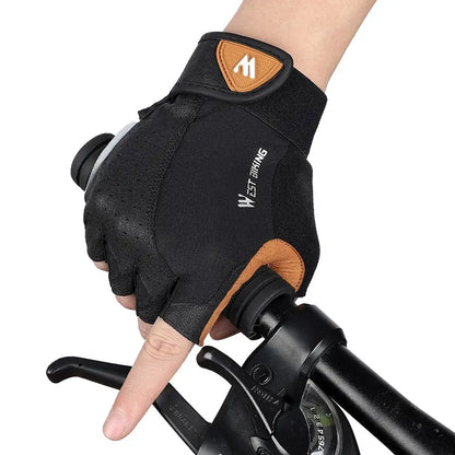 WEST BIKING Sports Cycling Gloves Half Finger Men Women MTB Bike