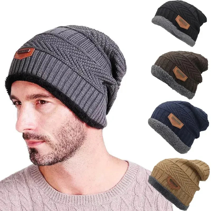 Autumn And Winter Velvet Thick Knitted Hat