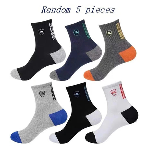 5/10 Pairs Breathable Men Casual Socks