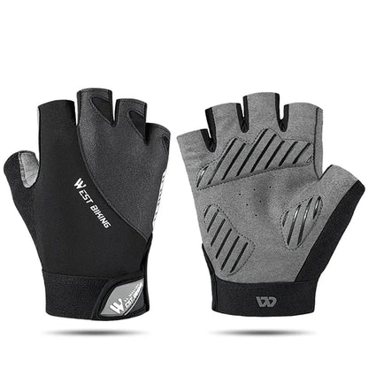 WEST BIKING Sports Cycling Gloves Half Finger Men Women MTB Bike