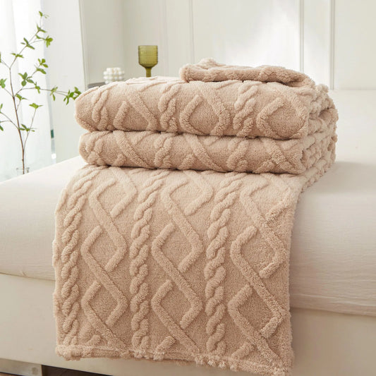 New Winter Blanket Home Warm Sherpa Soft Sofa Cover Throw Newborn Wrap