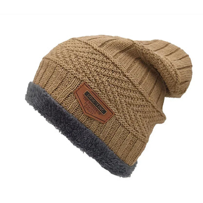 Autumn And Winter Velvet Thick Knitted Hat