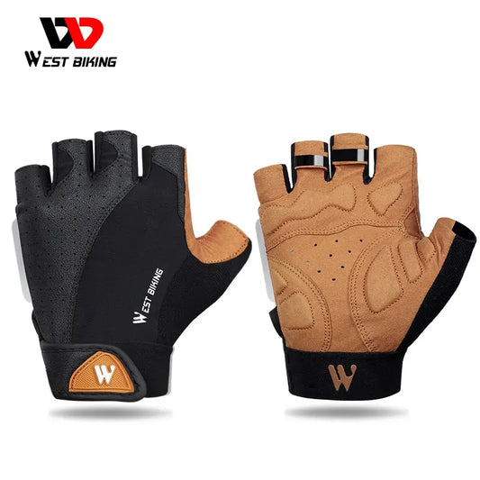 WEST BIKING Sports Cycling Gloves Half Finger Men Women MTB Bike