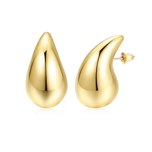 Vintage Gold Color Water Drop Earrings for Women