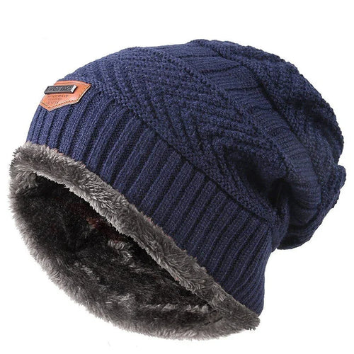 Autumn And Winter Velvet Thick Knitted Hat