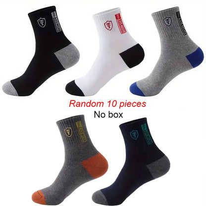 5/10 Pairs Breathable Men Casual Socks