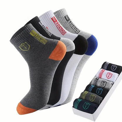 5/10 Pairs Breathable Men Casual Socks