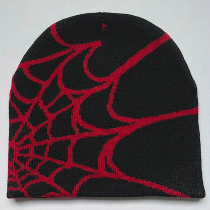 Four Seasons Men's And Women's Universal Knit Hat Spider Web