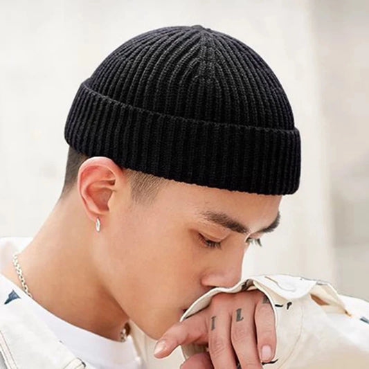 Knitted Hat for Men & Women Caps Wool Fashion Simple Warm Skullies