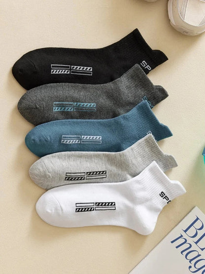 5/10 Pairs Breathable Men Casual Socks