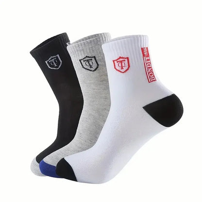 5/10 Pairs Breathable Men Casual Socks