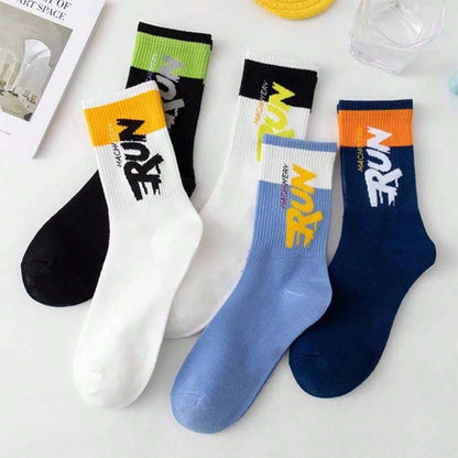 5/10 Pairs Breathable Men Casual Socks