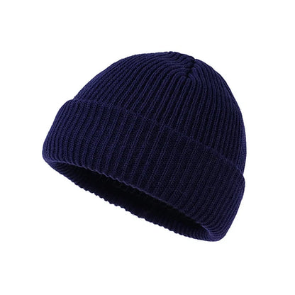 Knitted Hat for Men & Women Caps Wool Fashion Simple Warm Skullies