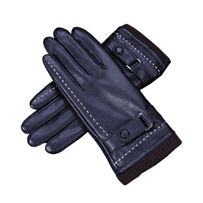 Sheepskin Leather Touch Screen Gloves - HatnGloves.com