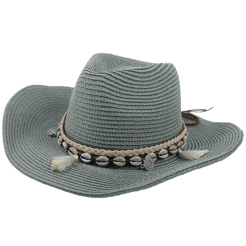 Shell tassel sun hat - HatnGloves.com