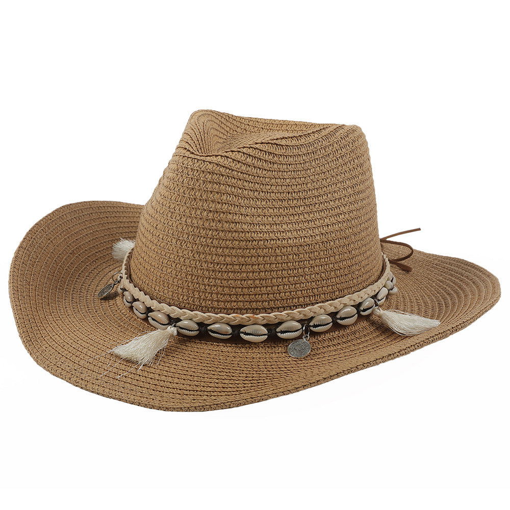 Shell tassel sun hat - HatnGloves.com