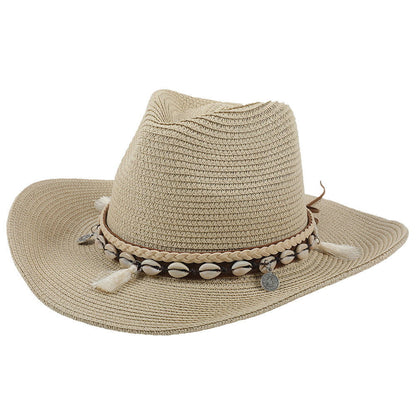 Shell tassel sun hat - HatnGloves.com