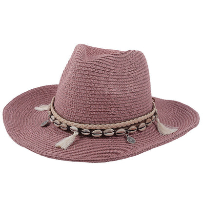 Shell tassel sun hat - HatnGloves.com