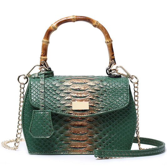 Snake Print Handbag - HatnGloves.com