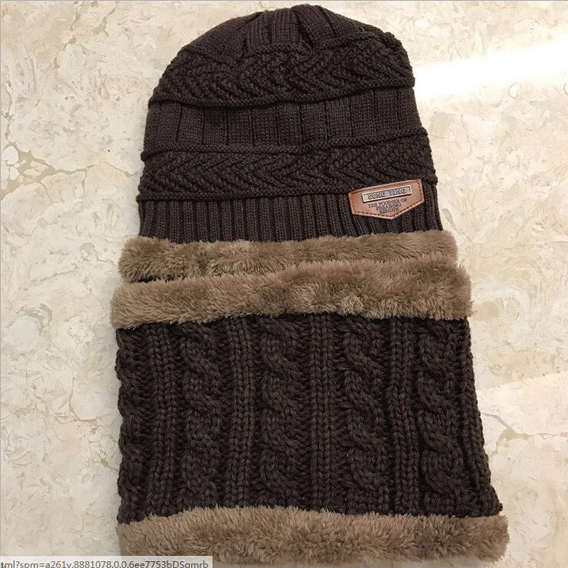 Winter Warm Kids Beanie Hat Scarf Sets Fleece